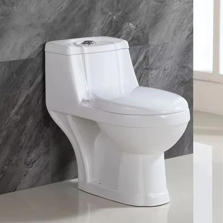 Bathroom Toilet One Piece Sanitary Ware Gravity Flushing Washdown Commode Wc Bowl Water Closet Ceramic Toilet