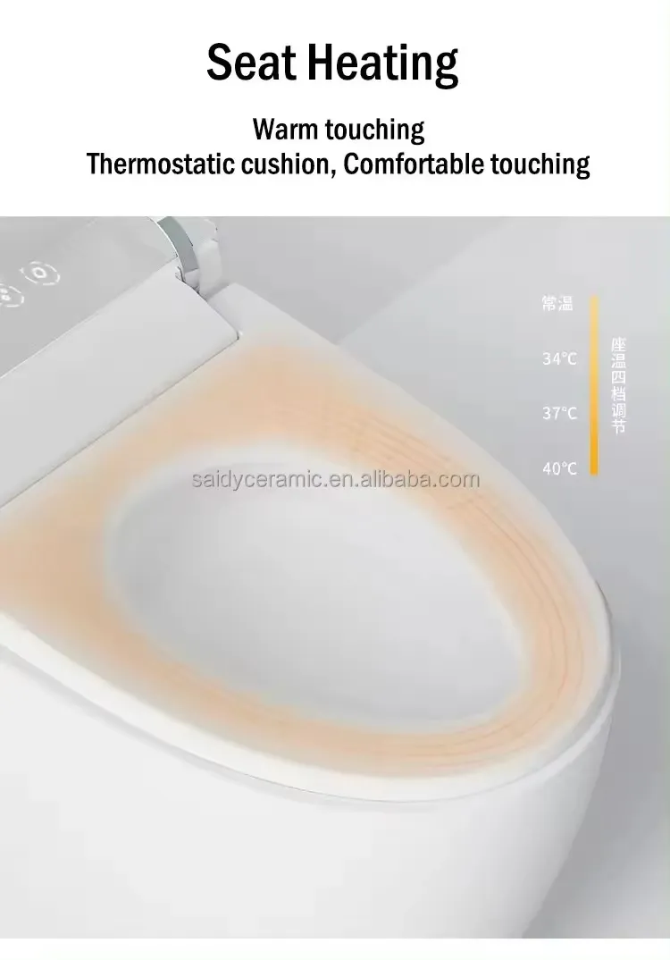 Best Selling Automatic Ceramic Sanitary Ware Smart Bidet Toilet with Tank Bathroom Wc Intelligent