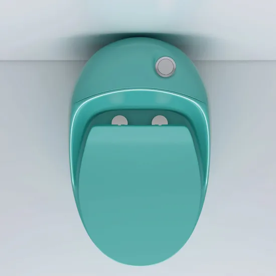 Sanitary Ware Ceramic Shape Green Toilet Portable Toilet Siphonic Jet Flushing Toilet Bowl Saving Water Bathroom One Piece Toilet