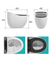 China Manufacturer New Egg Shape Colorful Toilet Siphon Jet Flush Toilet Seat Wc Bowl Saving Water Bathroom One Piece Toilet