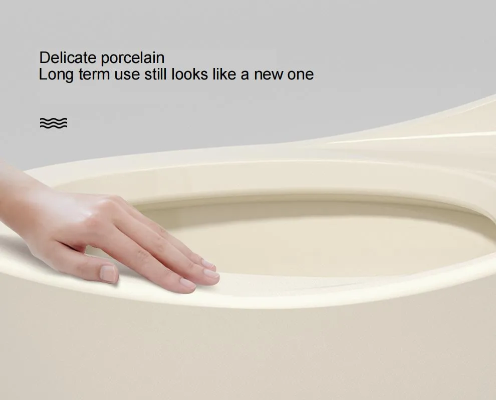 China Manufacturer New Egg Shape Colorful Toilet Siphon Jet Flush Toilet Seat Wc Bowl Saving Water Bathroom One Piece Toilet