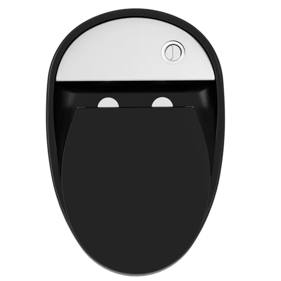 Modern Bathroom Wc Ceramic Water Closet Bowl Floor Mounted Porcelain Matt Black One Piece Toilet with Waste Pipe