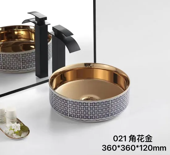 Sanitary Ware Bathroom Pedestal Art Sink Freestanding Wash Basin
