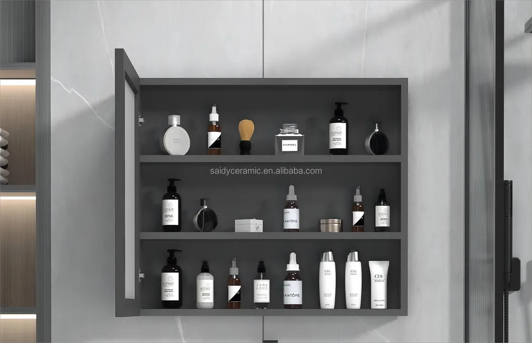 New Design Beautiful Bathroom Furniture Washbasin Cabinet with Ceramic Basin New Color PVC Bathroom Vanity