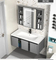 Modern Style Home Furniture Sanitary Ware Water Resistant Aluminum Cabinet Set Bathroom Vanity