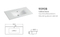 Ceramic Lavatory Wash Basin Rectangle Undermount Thin Edge Vanity Top Single Cabinet Bathroom Sink Wash Basin