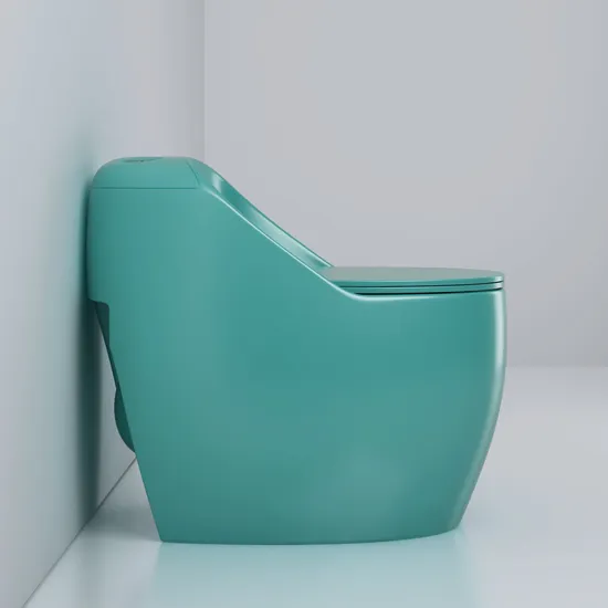 Sanitary Ware Ceramic Shape Green Toilet Portable Toilet Siphonic Jet Flushing Toilet Bowl Saving Water Bathroom One Piece Toilet