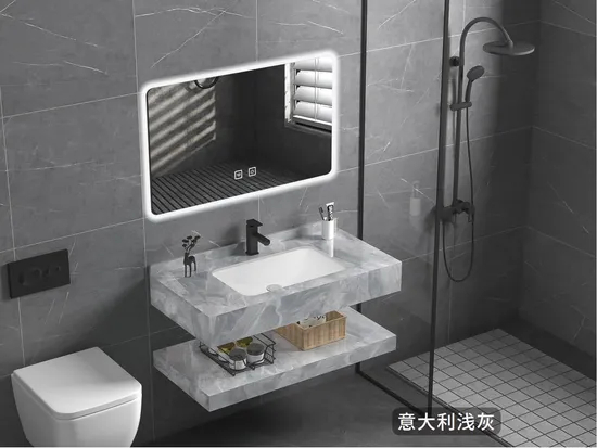Bathroom Furniture Cabinet Vanities Furniture with Rock Plate Basin