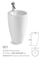 Supplier Sanitary Ware Ceramic Bathroom Sink Pedestal Hand Wash Basin