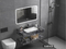 Customized LED Smart Mirror Customized Size Color Basin Bathroom Vanity Cabinet