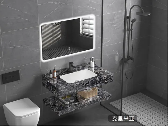 Customized LED Smart Mirror Customized Size Color Basin Bathroom Vanity Cabinet
