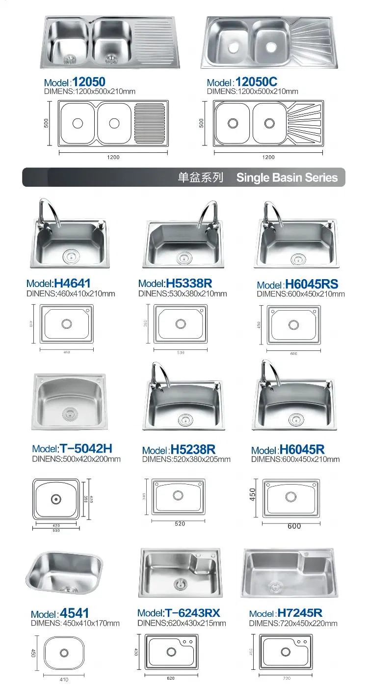Kitchenware Thickened Manual Farmhouse Basin Double Tank Stainless Steel Kitchen Wash Sink