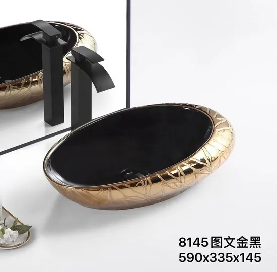 Modern Ceramic Bathroom Sink Sanitary Ware Lavabo Counter Top Wash Basin