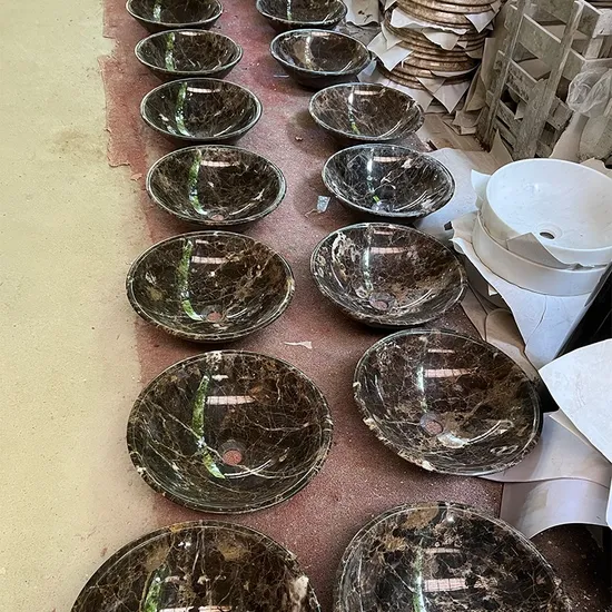Different Stone Basin Vessel Bathroom Counter Top Marble Sink