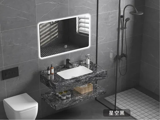 Bathroom Furniture Cabinet Vanities Furniture with Rock Plate Basin