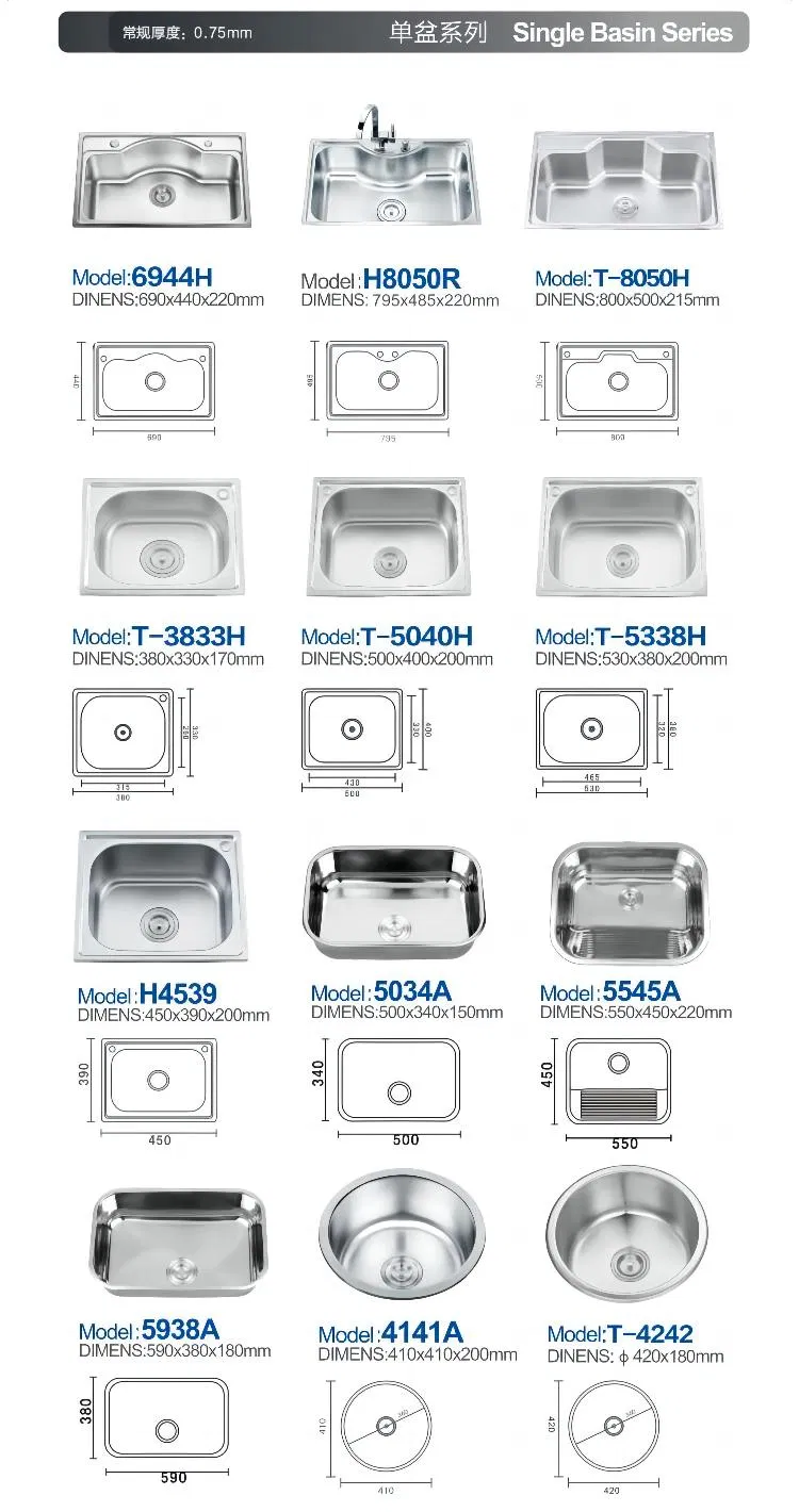 China Wholesale Home Kitchenware Nano Brushed Kitchen Stainless Steel Handmade Custom Sink