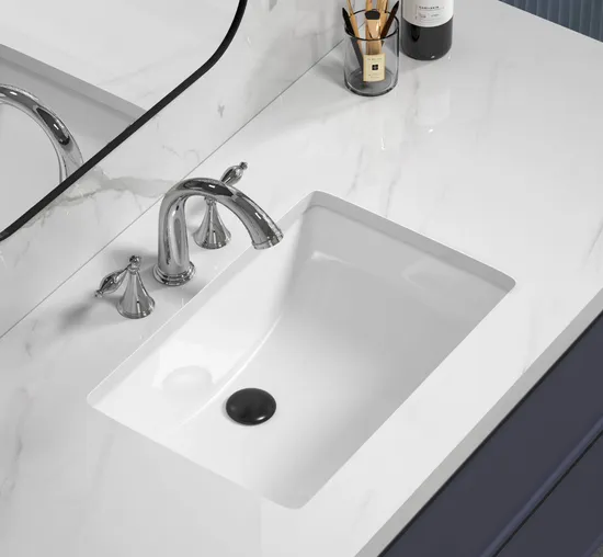 16X11" Undermount Wash Sink with Cupc, Bathroom Ceramic Lavatory Basin