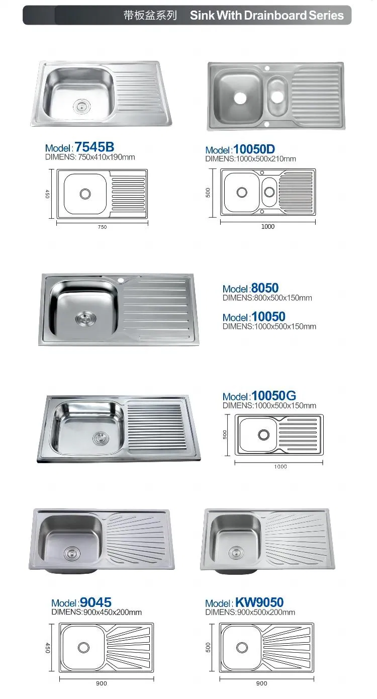 Kitchenware Thickened Manual Farmhouse Basin Double Tank Stainless Steel Kitchen Wash Sink