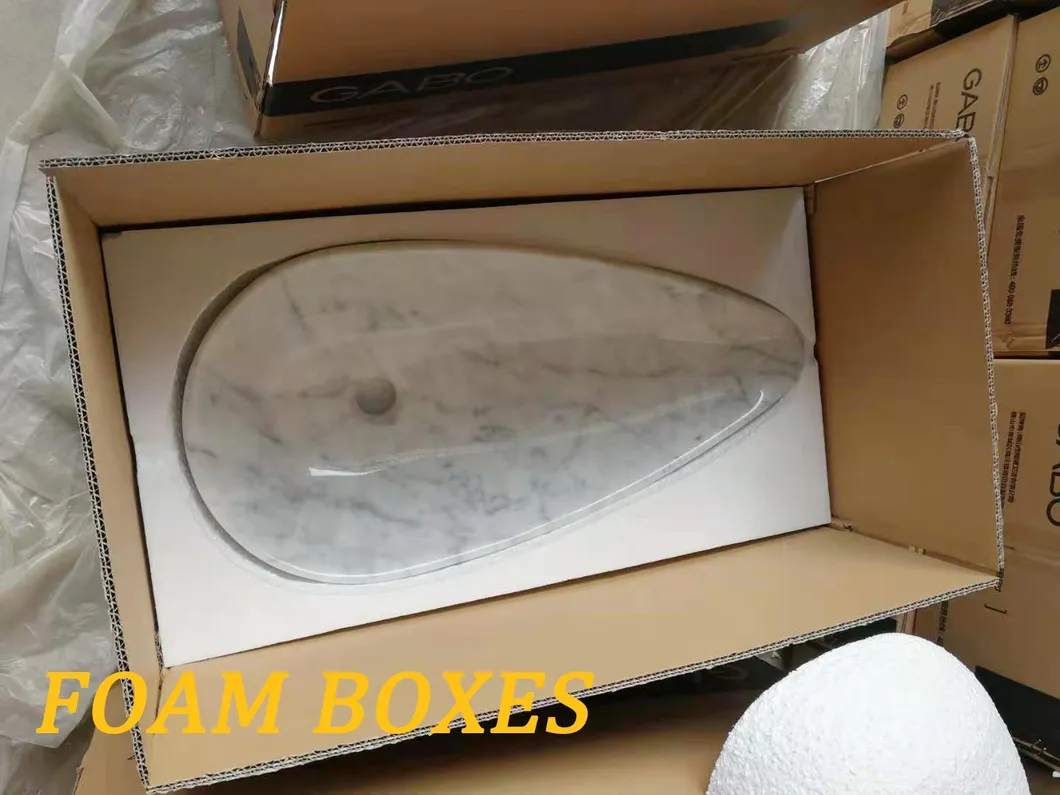 Different Stone Basin Vessel Bathroom Counter Top Marble Sink
