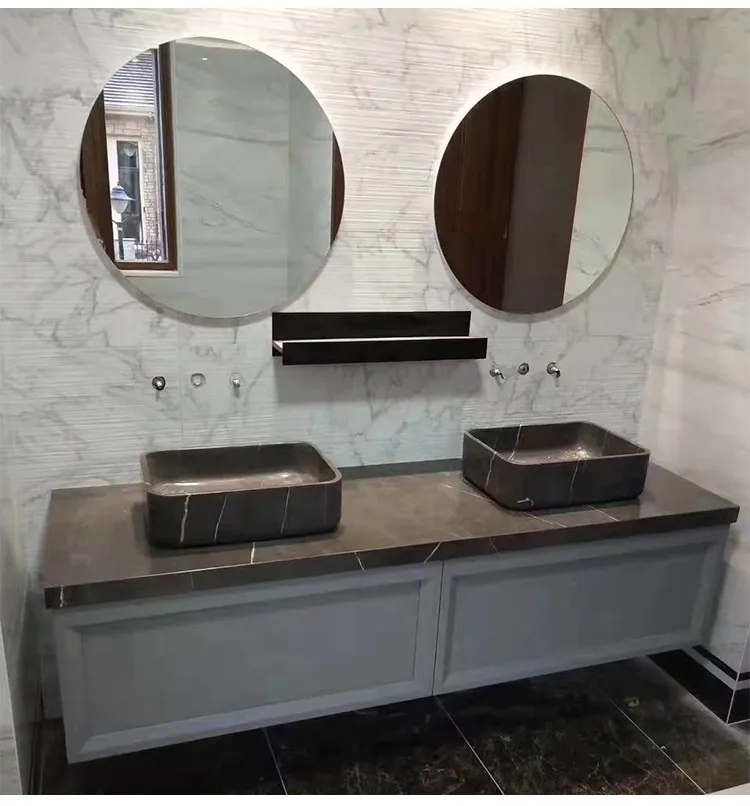 Different Stone Basin Vessel Bathroom Counter Top Marble Sink