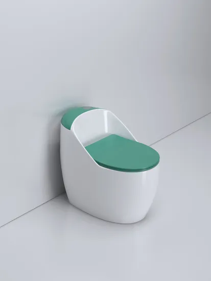 Sanitary Ware Ceramic Shape Gold Toilet Portable Green Toilet Siphonic Jet Flushing Toilet Bowl Saving Water Bathroom One Piece Toilet