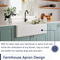 33 Inch Double Bowl White Kitchen Sink Apron Front Ceramic Porcelain Fireclay Farm Deep Sinks