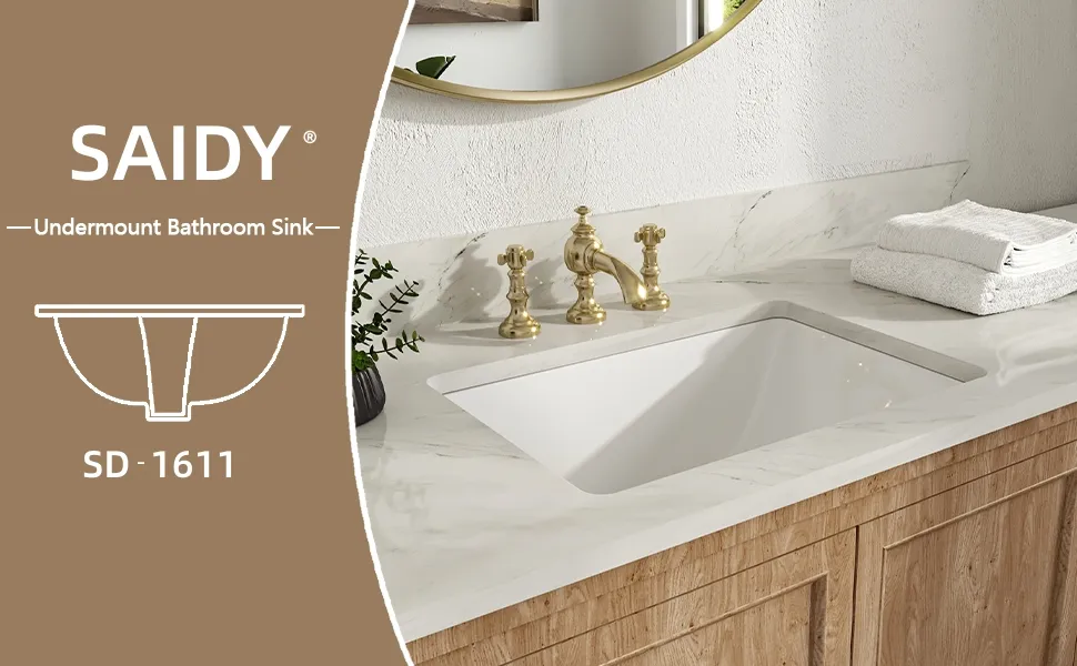 16X11&quot; Undermount Ceramic Lavatory Basin with Cupc Certification
